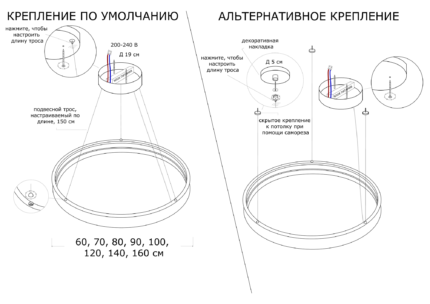 Купить функциональный подвесной светильник Crown